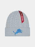 DETROIT LIONS X ALPHA X NEW ERA SHORT CUFF KNIT BEANIE ACCESSORY Alpha Industries GRAY O/S 