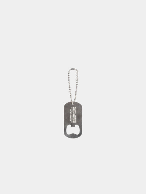 EMBOSSED BOTTLE OPENER KEYCHAIN KEYCHAIN Alpha Industries SILVER ONE SIZE 