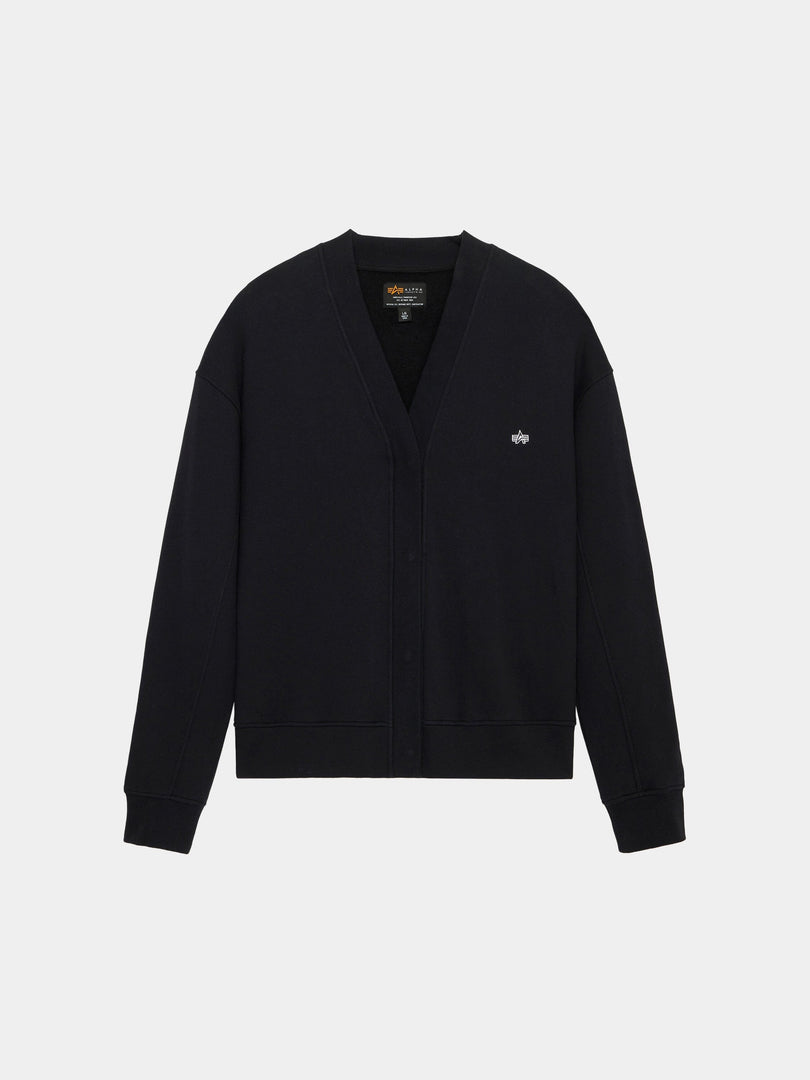 ESSENTIAL CARDIGAN TOP Alpha Industries BLACK XXS 