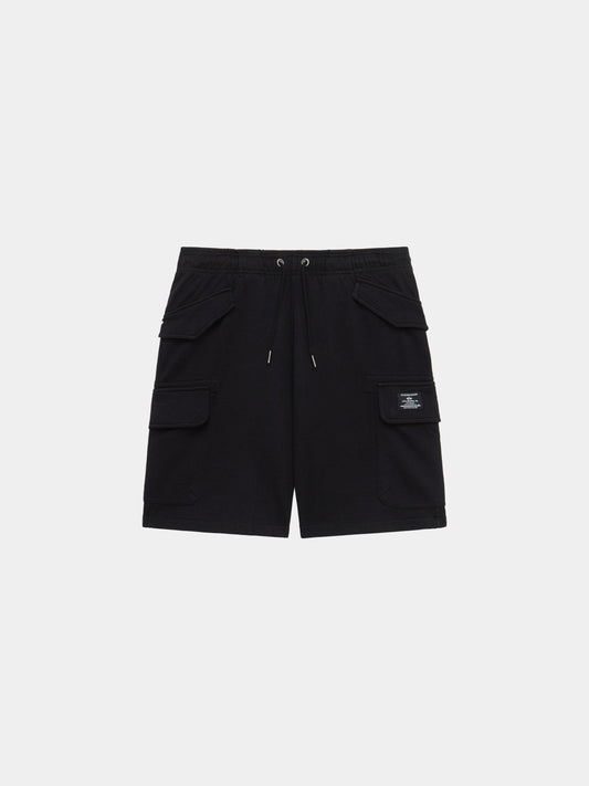 ESSENTIAL CARGO FRENCH TERRY SHORT BOTTOMS Alpha Industries BLACK XS 