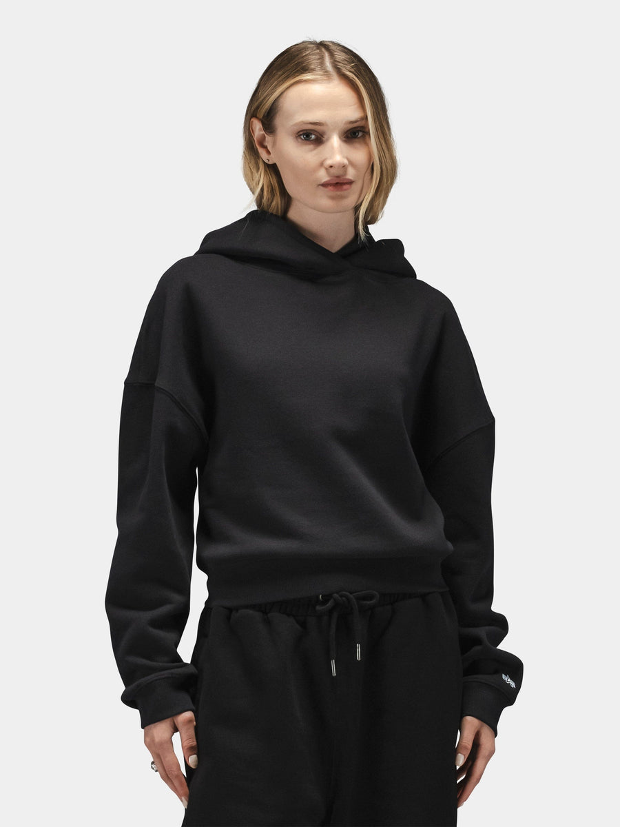 ESSENTIAL CROPPED HOODIE WOMENS TOP Alpha Industries 