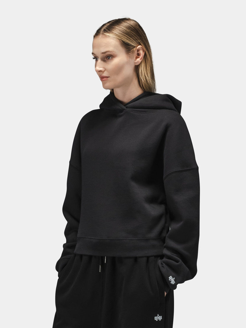 ESSENTIAL CROPPED HOODIE WOMENS TOP Alpha Industries 