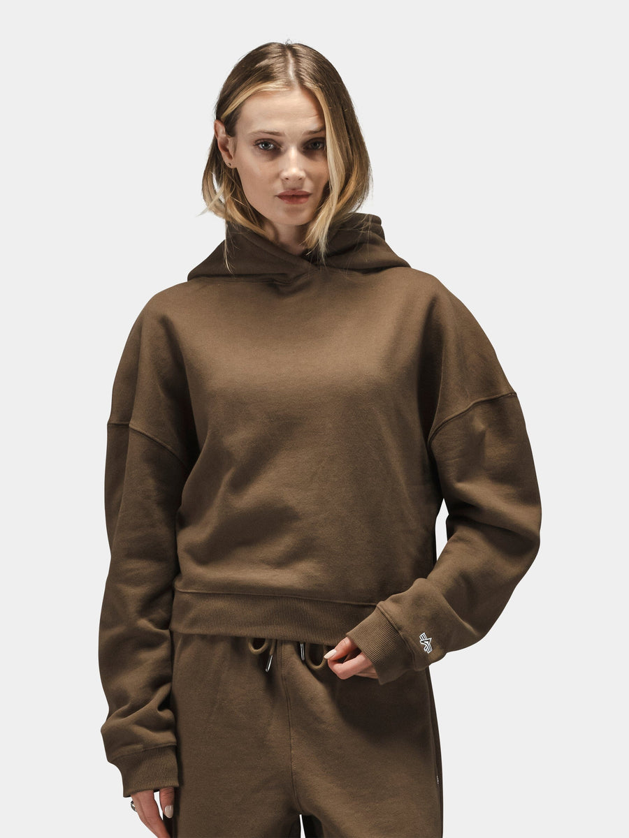 ESSENTIAL CROPPED HOODIE WOMENS TOP Alpha Industries 