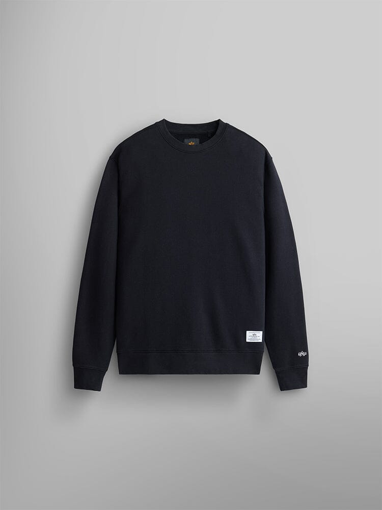 ESSENTIAL FRENCH TERRY CREWNECK TOP Alpha Industries BLACK XS 