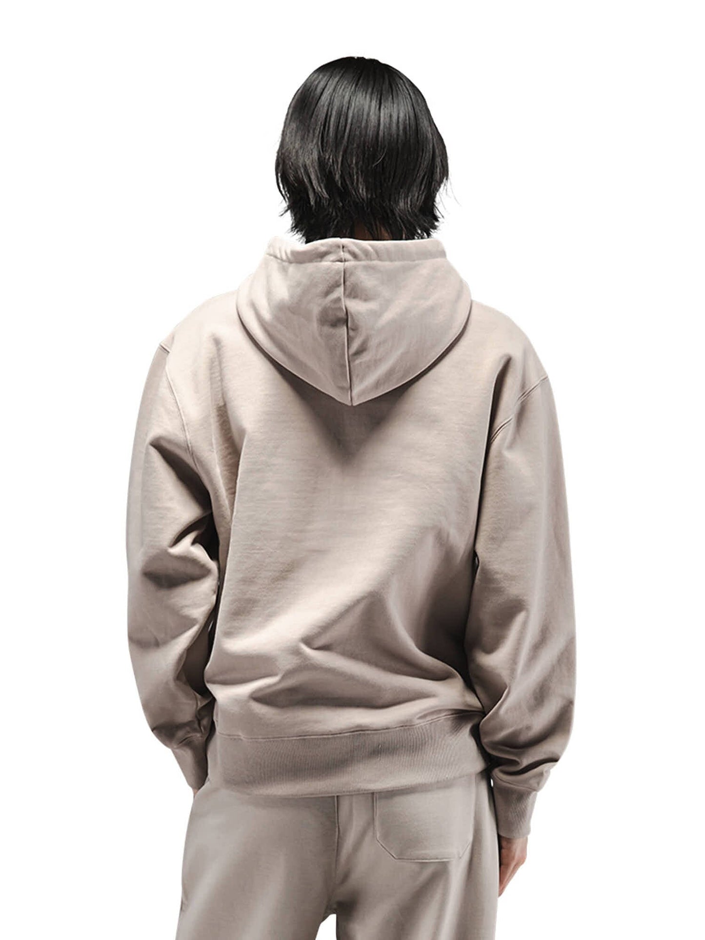 Alpha Industries Essential French Terry Hoodie Gen Ii, Beige, Drawstring Hood, Ribbed Cuffs And Hem.