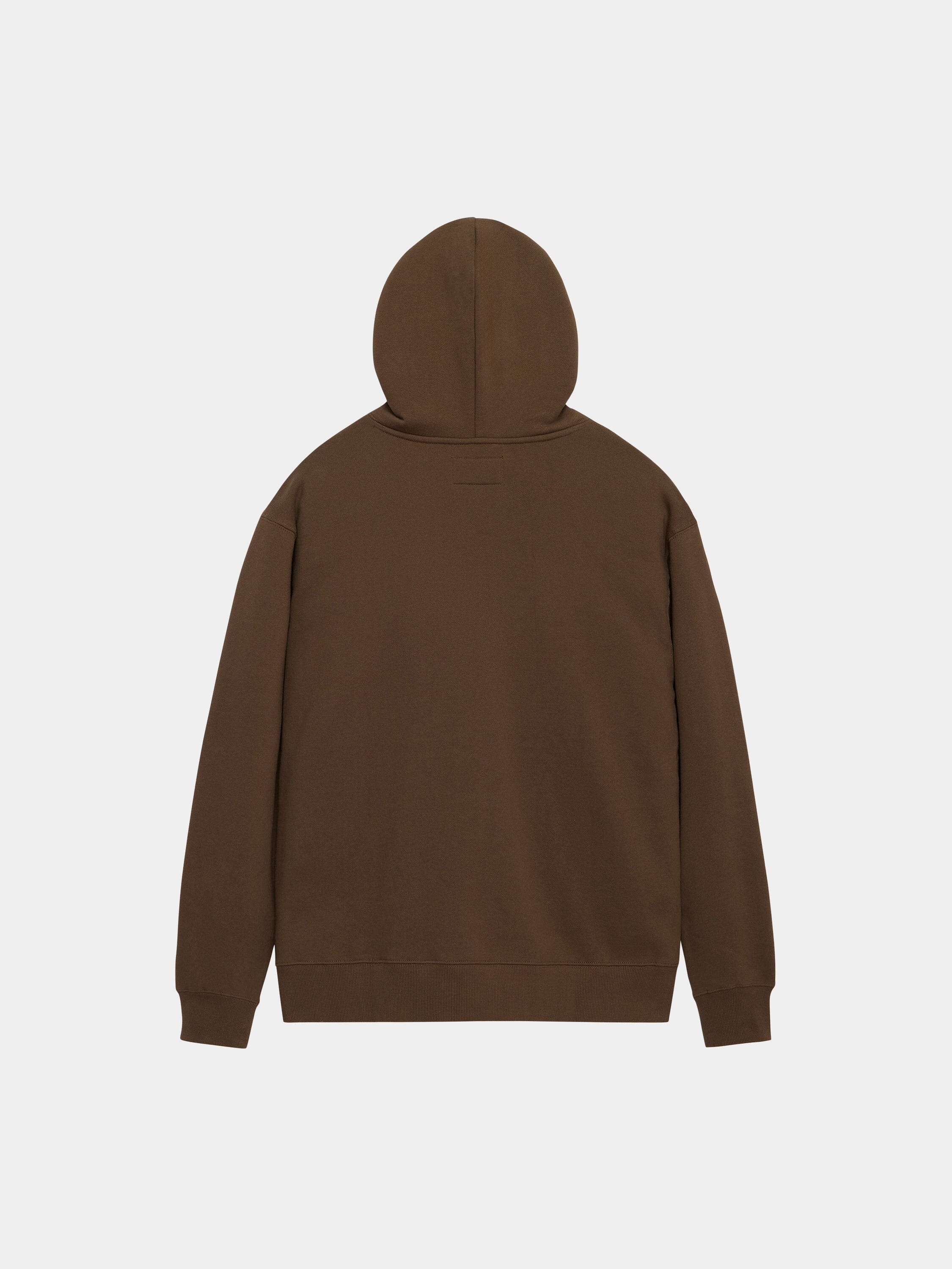 Alpha Industries Essential Hoodie in solid color with hood, long sleeves, and classic design details.