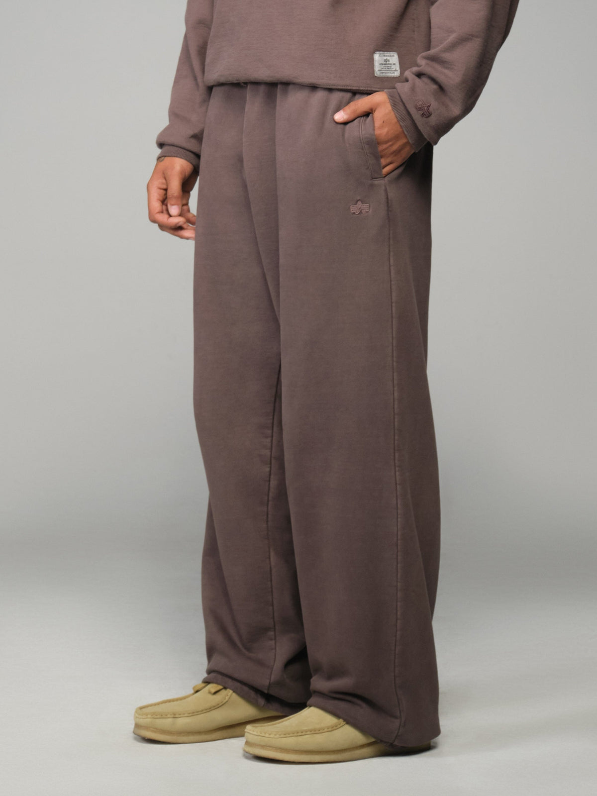 ESSENTIAL RELAXED FIT BATTLEWASH SWEATPANT PANT Alpha Industries 