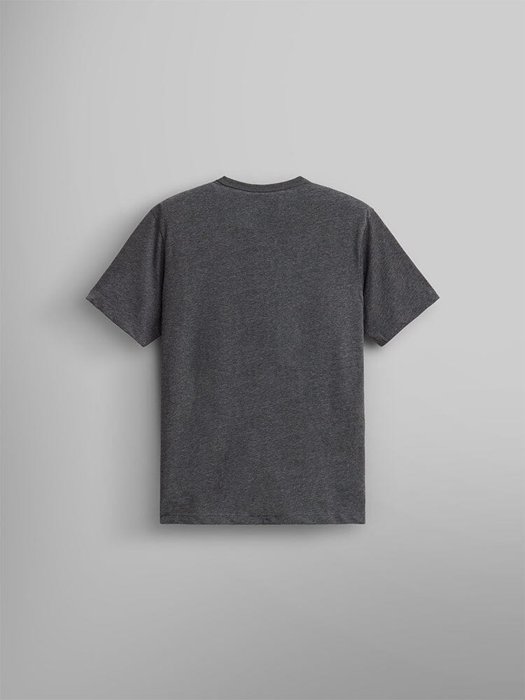 Alpha Industries Essential Relaxed Tee, dark gray, short sleeves, plain design.