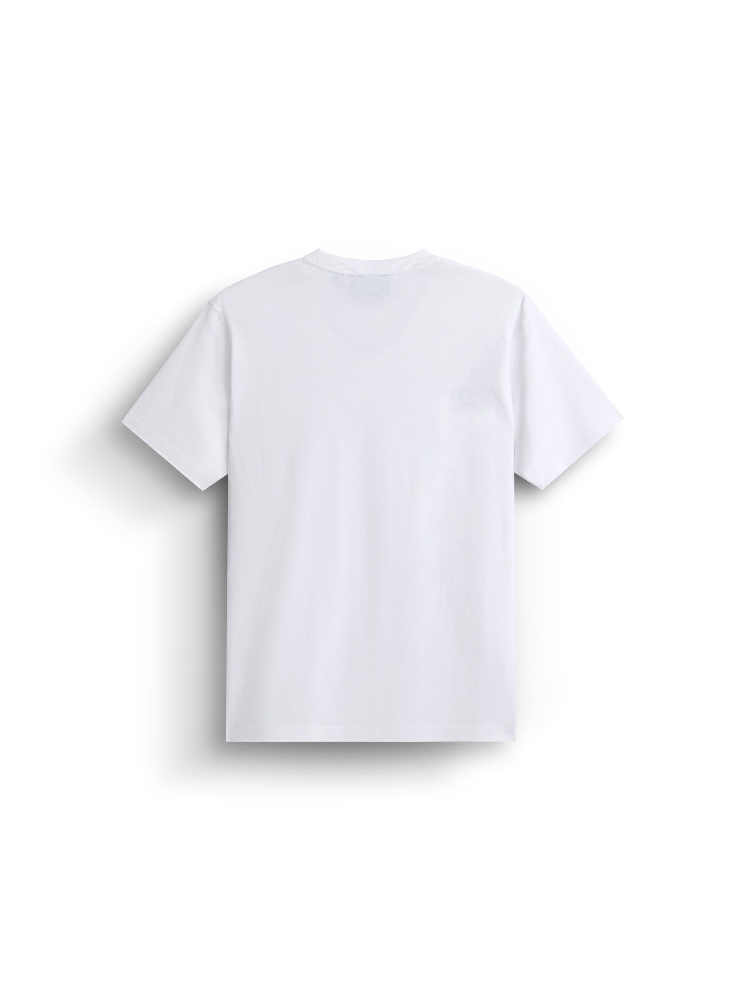 Alpha Industries Essential Relaxed Tee in white, made from 210 GSM fabric.