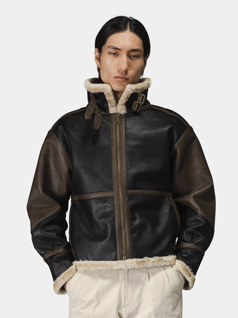 FAUX LEATHER B-3 MOD JACKET OUTERWEAR Alpha Industries 