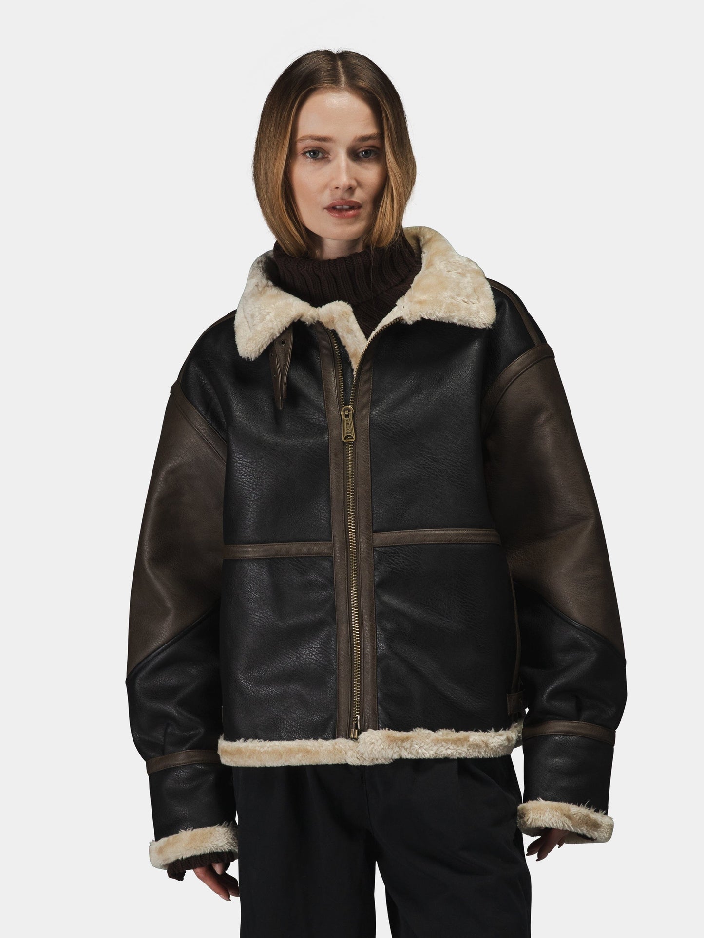 FAUX LEATHER B-3 MOD JACKET OUTERWEAR Alpha Industries 