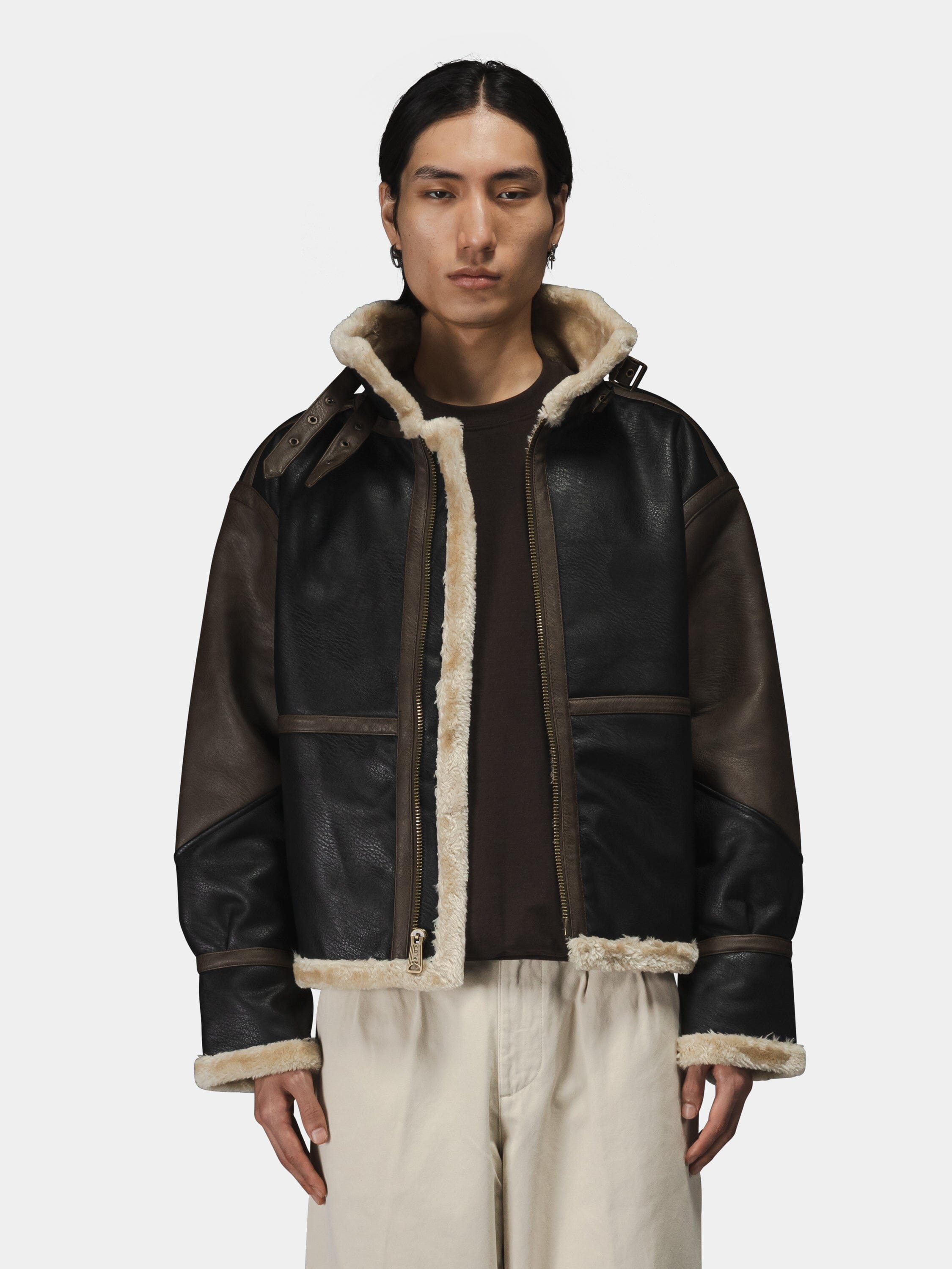 Faux Leather B-3 Mod Jacket | Alpha Industries
