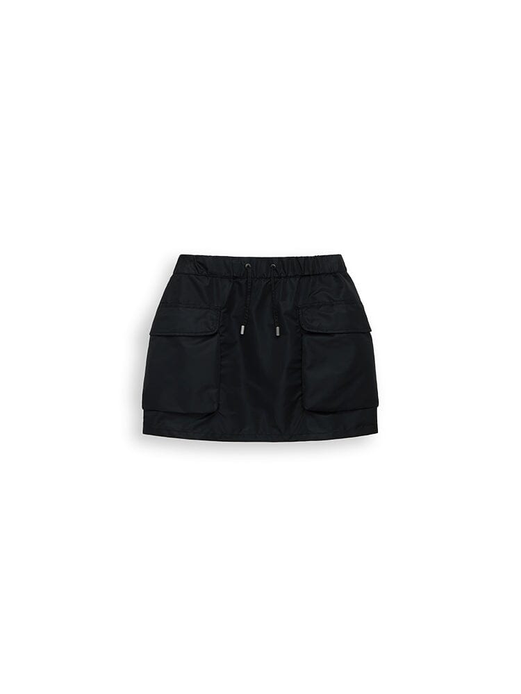 FLIGHT NYLON MINI SKIRT W BOTTOM Alpha Industries BLACK XS 