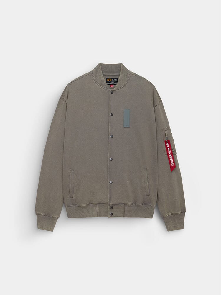 FRENCH TERRY MA-1 JACKET TOP Alpha Industries MID GRAY XS 