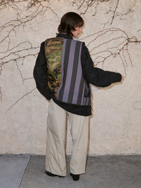 GDBG X ALPHA UPCYCLED PATCHED LINER VEST