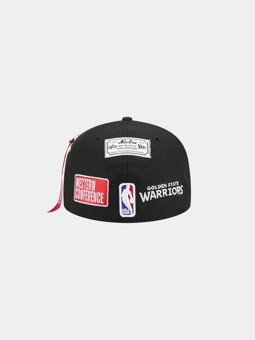 GOLDEN STATE WARRIORS X ALPHA X NEW ERA 59FIFTY FITTED CAP ACCESSORY Alpha Industries 