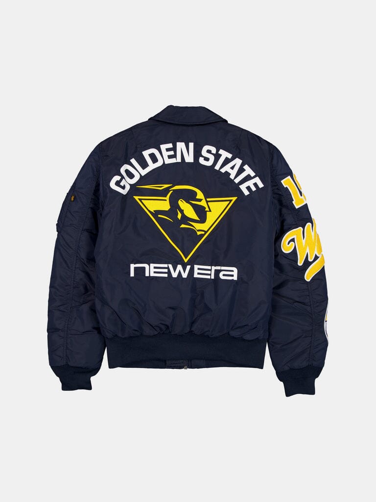 GOLDEN STATE WARRIORS X ALPHA X NEW ERA MA-1 COLLARED BOMBER JACKET OUTERWEAR Alpha Industries 