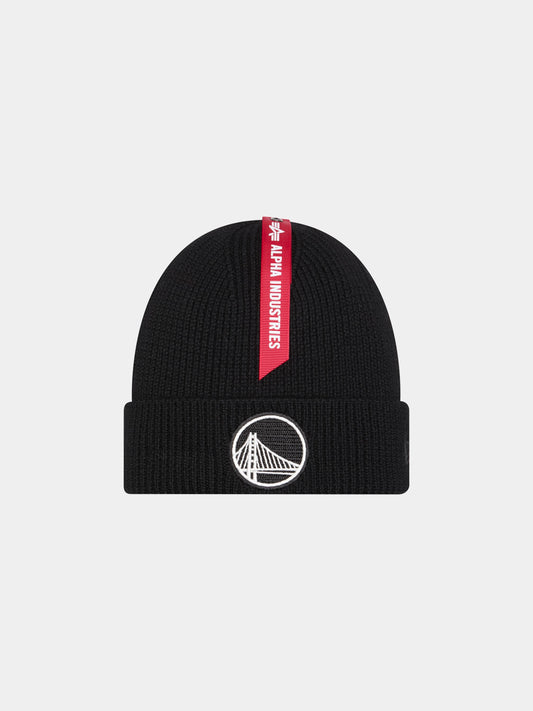 GOLDEN STATE WARRIORS X ALPHA X NEW ERA SHORT CUFF BEANIE ACCESSORY Alpha Industries 