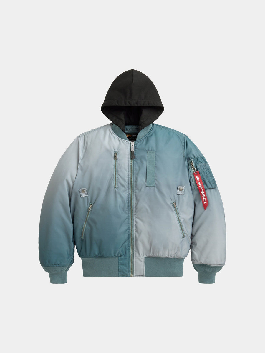 GRADIENT WASHED FLIGHT JACKET OUTERWEAR Alpha Industries AVIATOR BLUE XS 