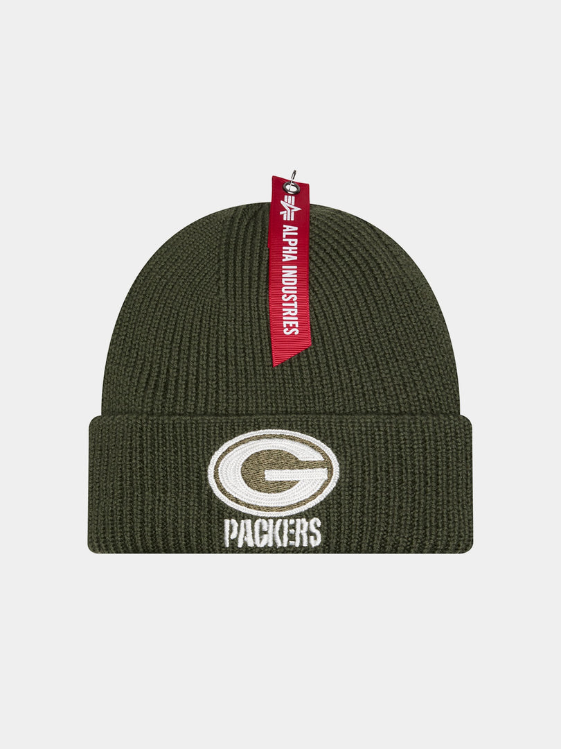 GREEN BAY PACKERS X ALPHA X NEW ERA SHORT CUFF BEANIE ACCESSORY Alpha Industries GREEN O/S 