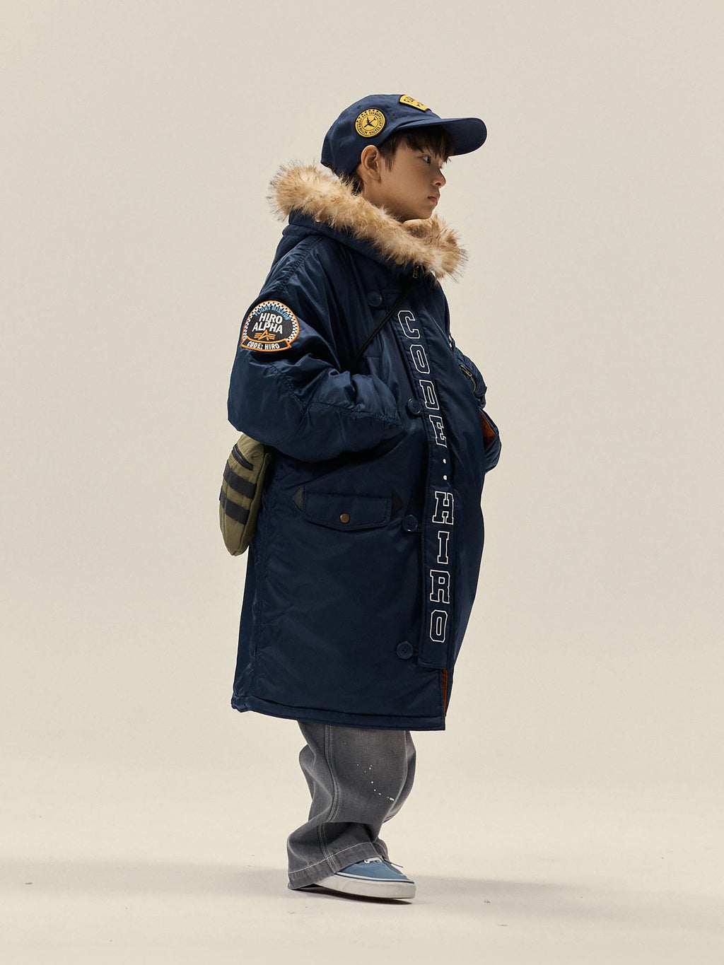 Hiro x Alpha YOUTH N-3B - Navy model