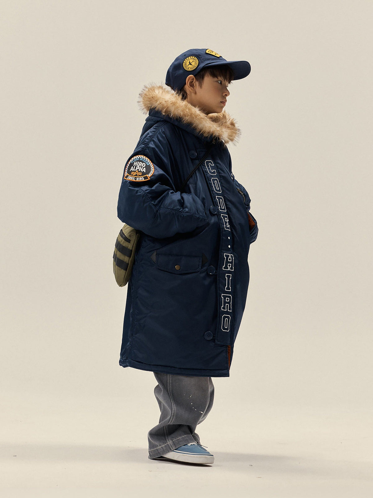 Hiro x Alpha YOUTH N-3B - Navy model
