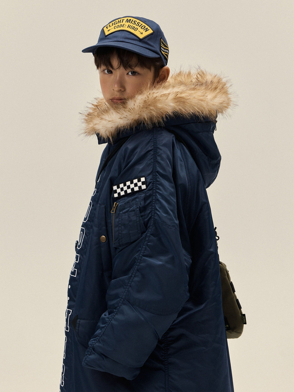 Hiro x Alpha YOUTH N-3B - Navy model