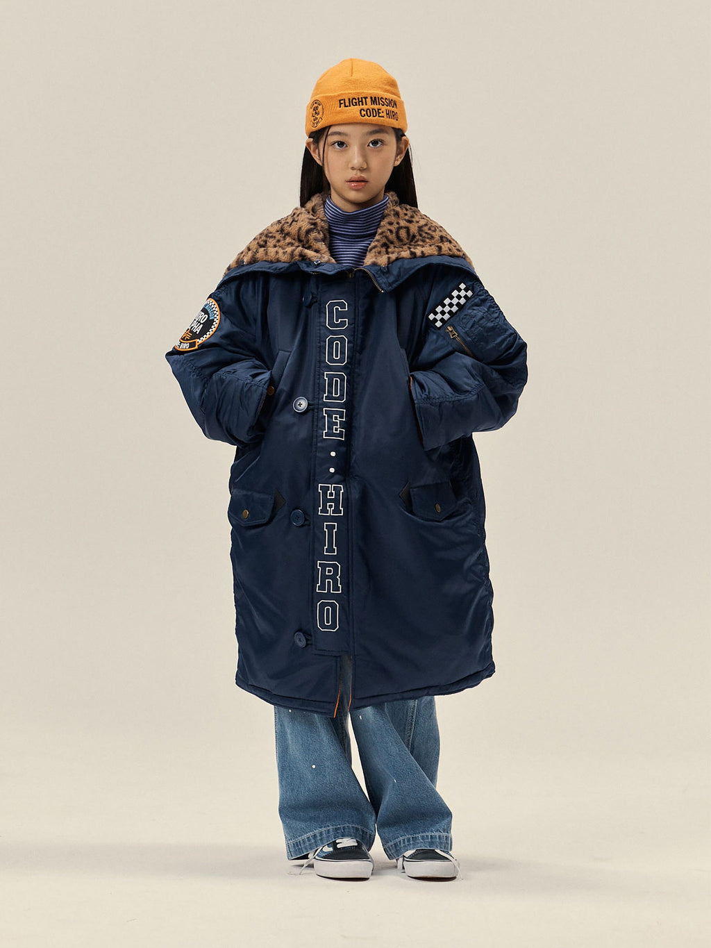 Hiro x Alpha YOUTH N-3B - Navy model