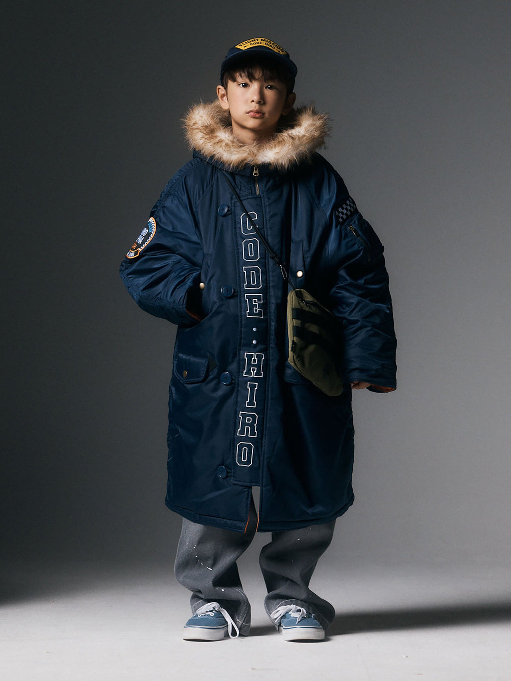 Hiro x Alpha YOUTH N-3B - Navy model