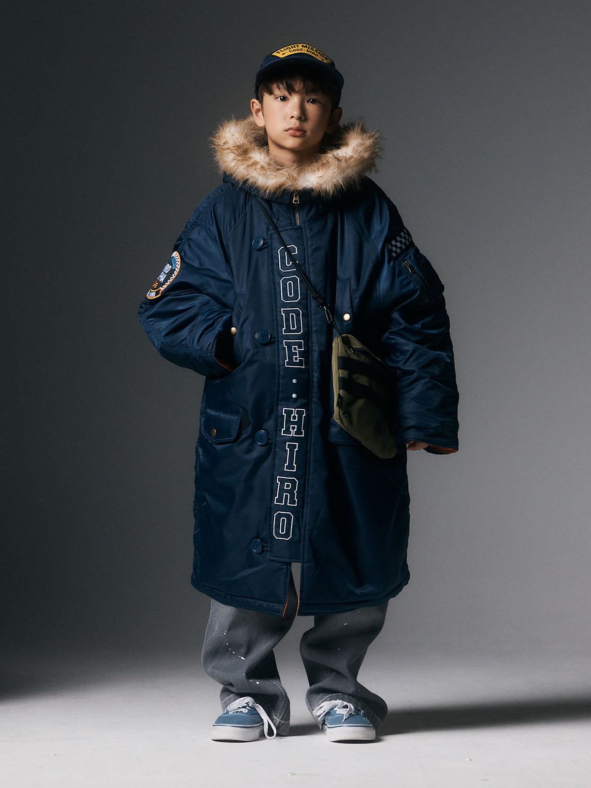 Hiro x Alpha YOUTH N-3B - Navy model