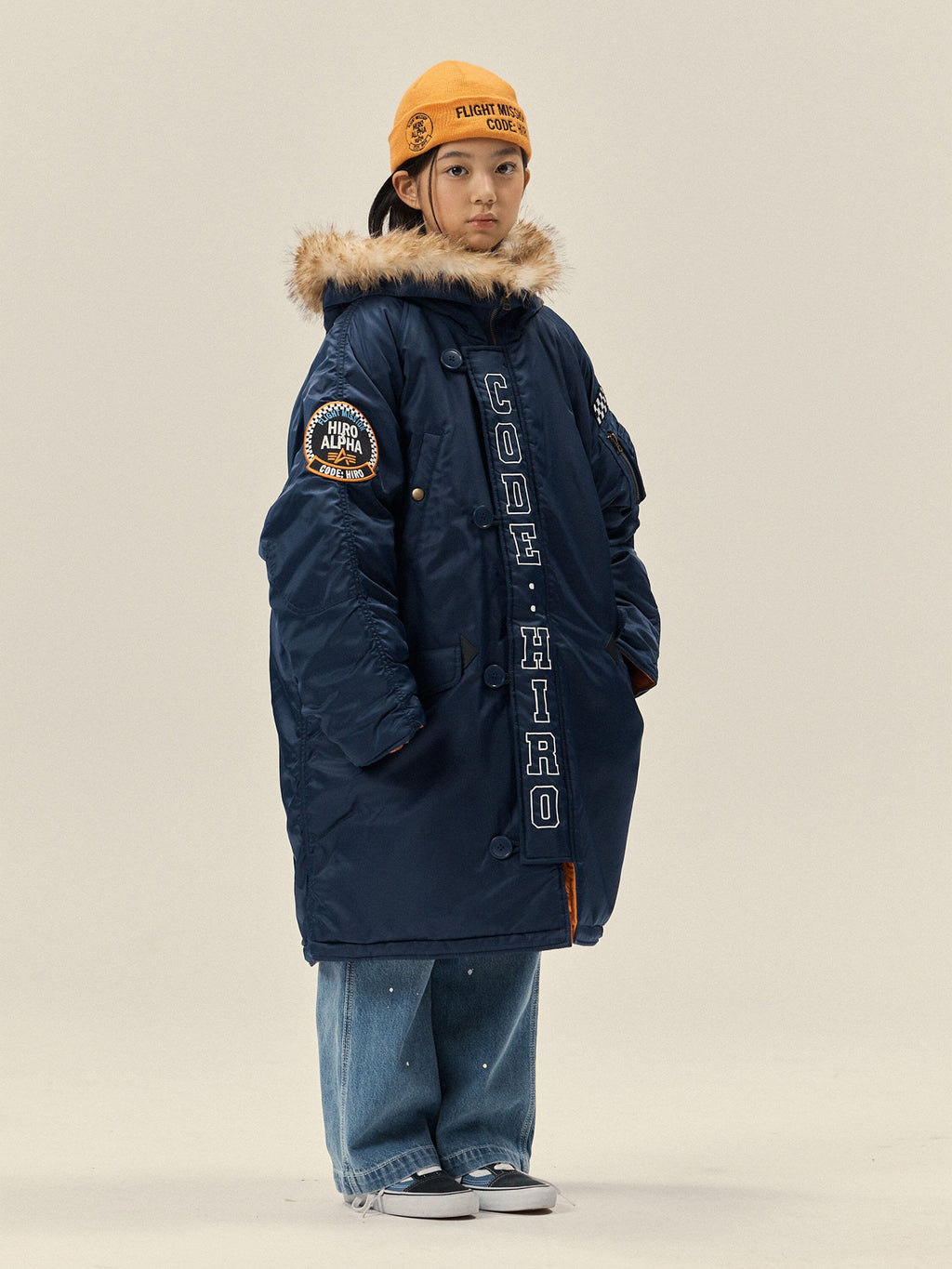 Hiro x Alpha YOUTH N-3B - Navy model