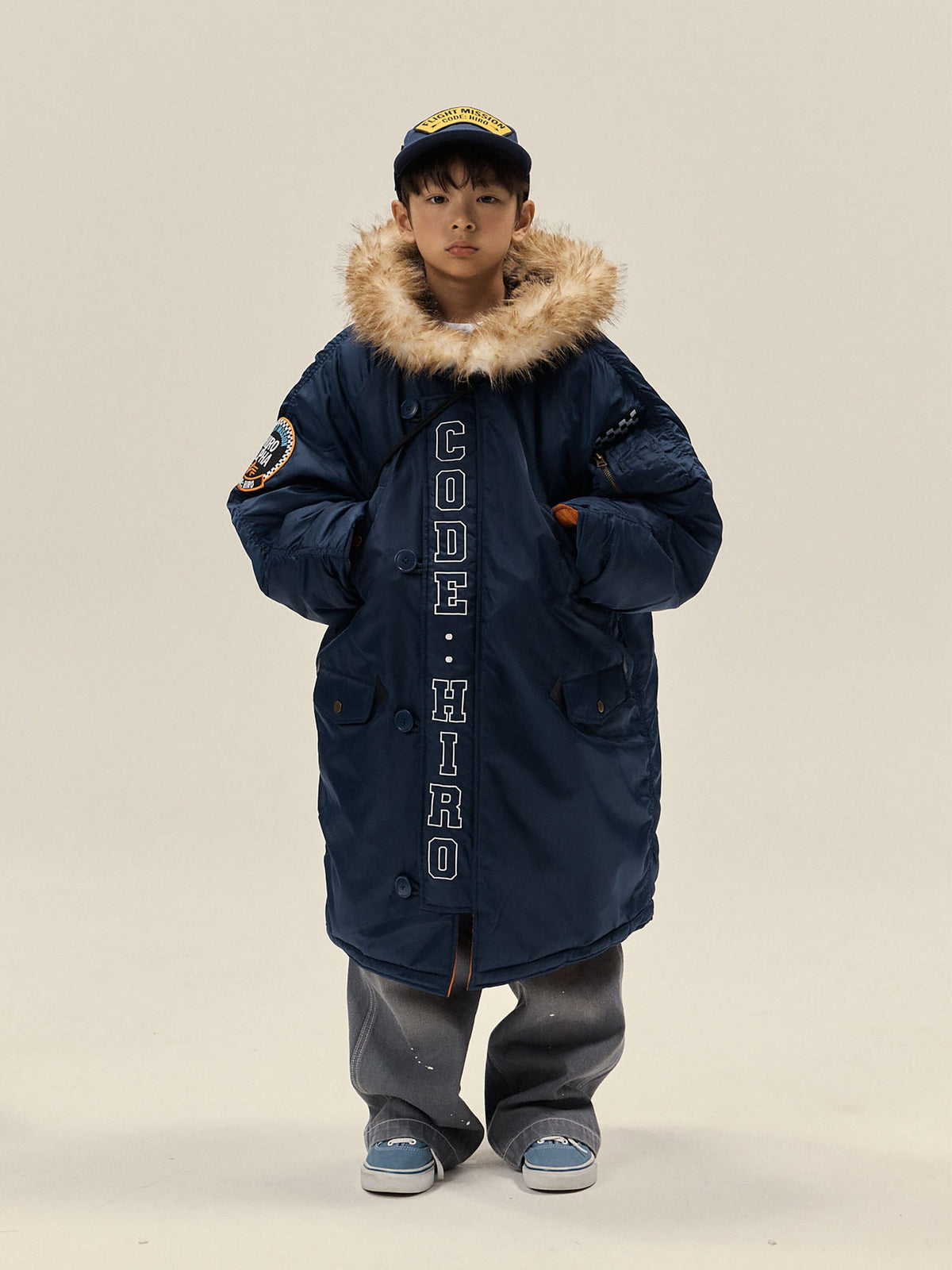 Hiro x Alpha YOUTH N-3B - Navy model