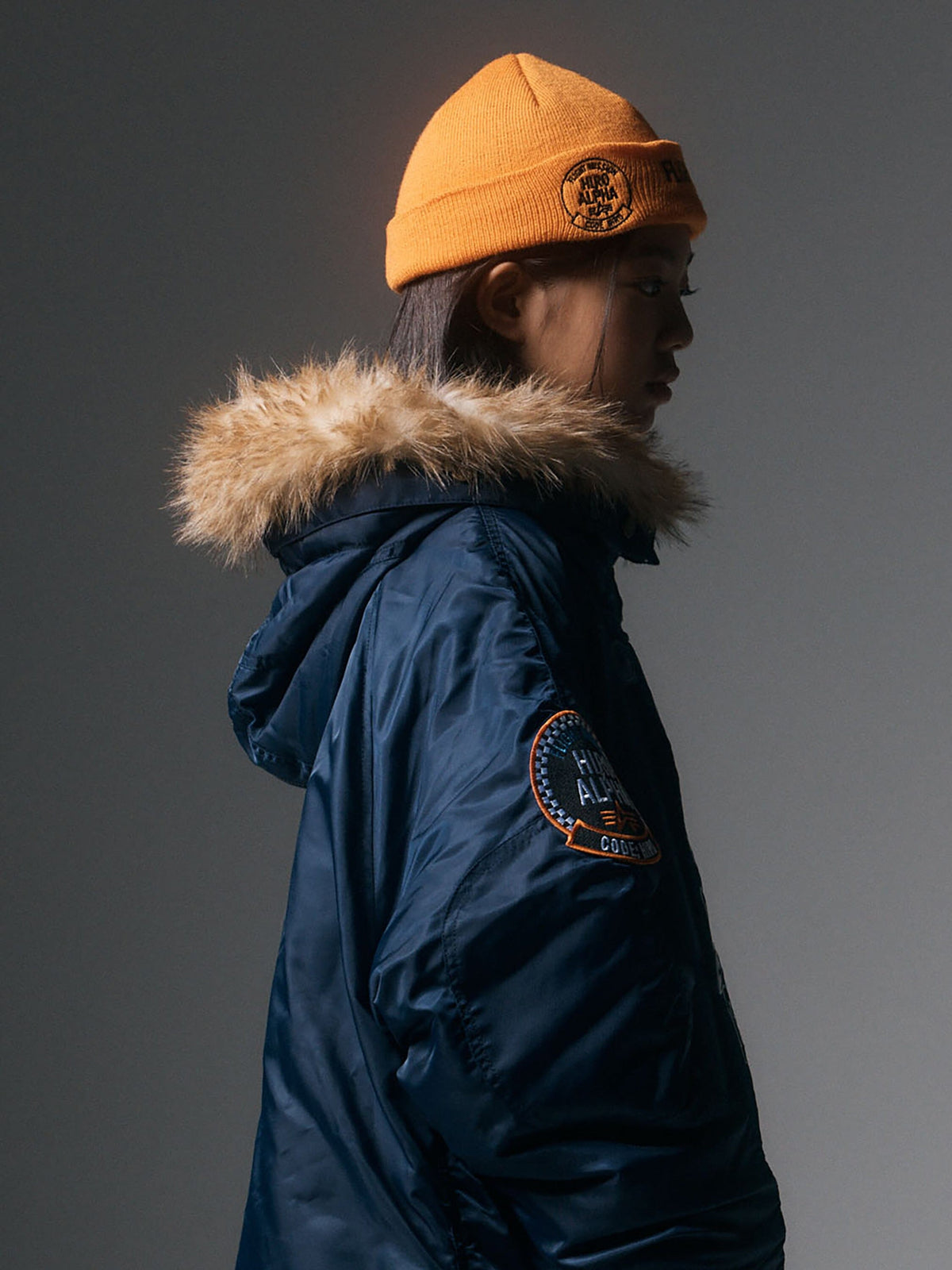Hiro x Alpha YOUTH N-3B - Navy model