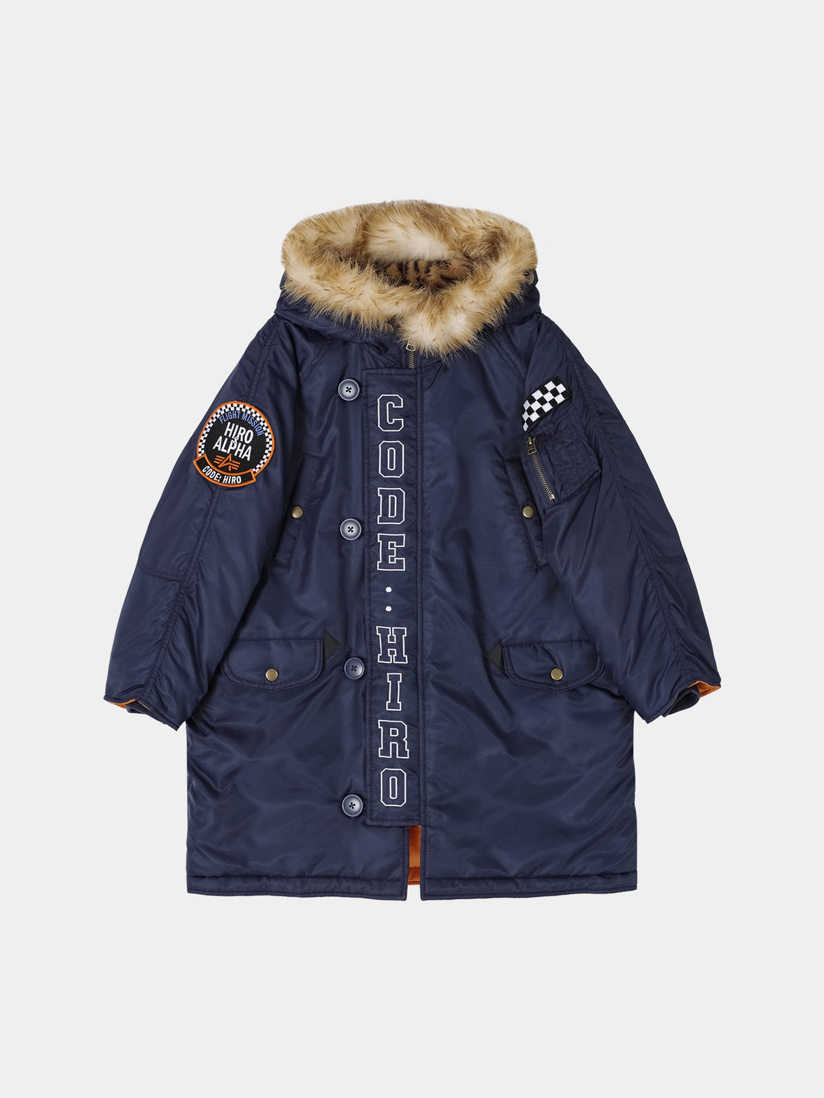 Hiro x Alpha YOUTH N-3B - Navy 10
