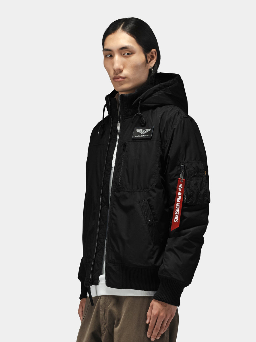 HOODED RIB FLIGHT JACKET OUTERWEAR Alpha Industries 
