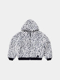 ICECREAM X ALPHA FAUX FUR FULL ZIP UP - Front - dalmatian faux fur side