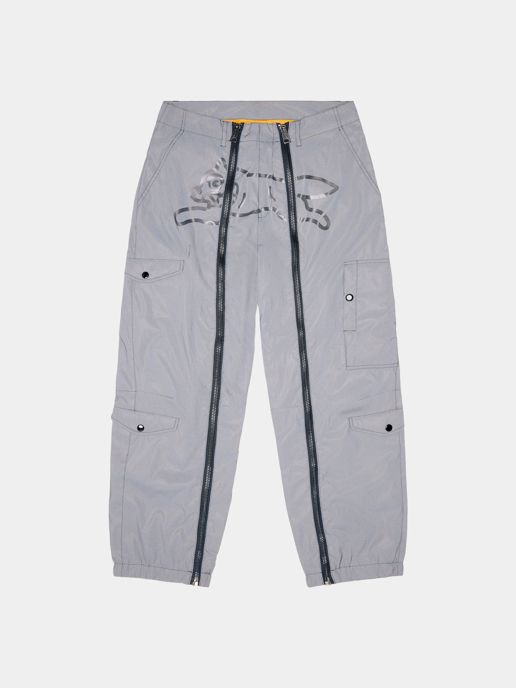 ICECREAM X ALPHA FUR PATCH PANT - Front - reflective