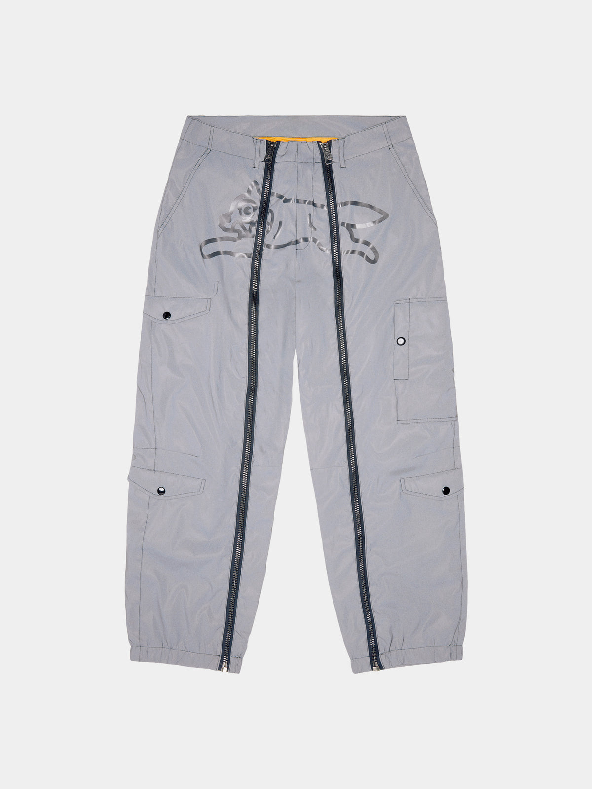 ICECREAM X ALPHA FUR PATCH PANT - Front - reflective