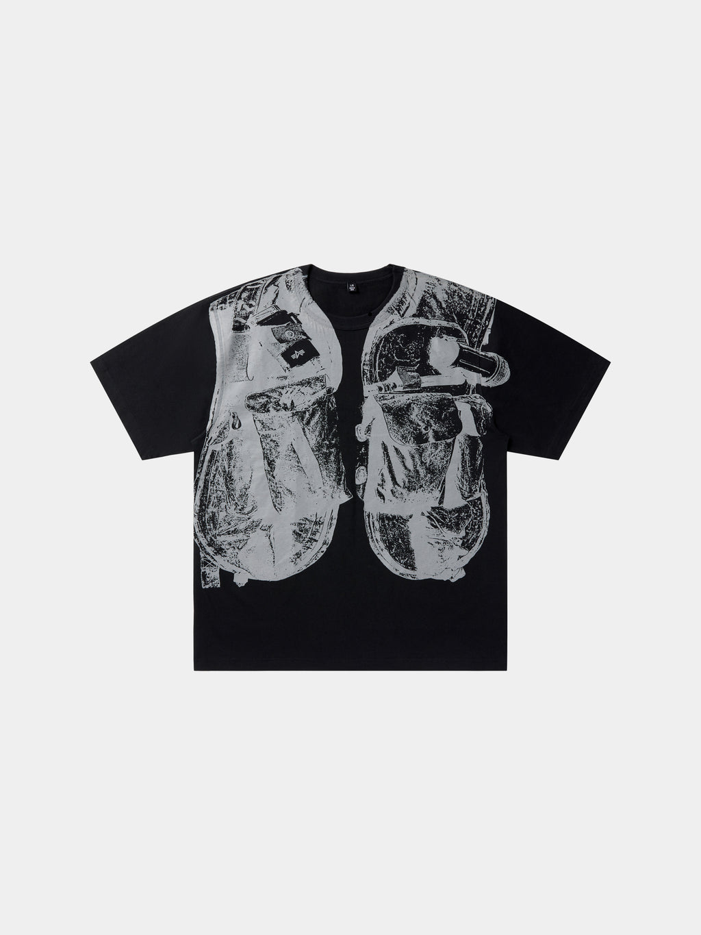 ICECREAM X ALPHA GRAPHIC TEE - Front - vest graphic