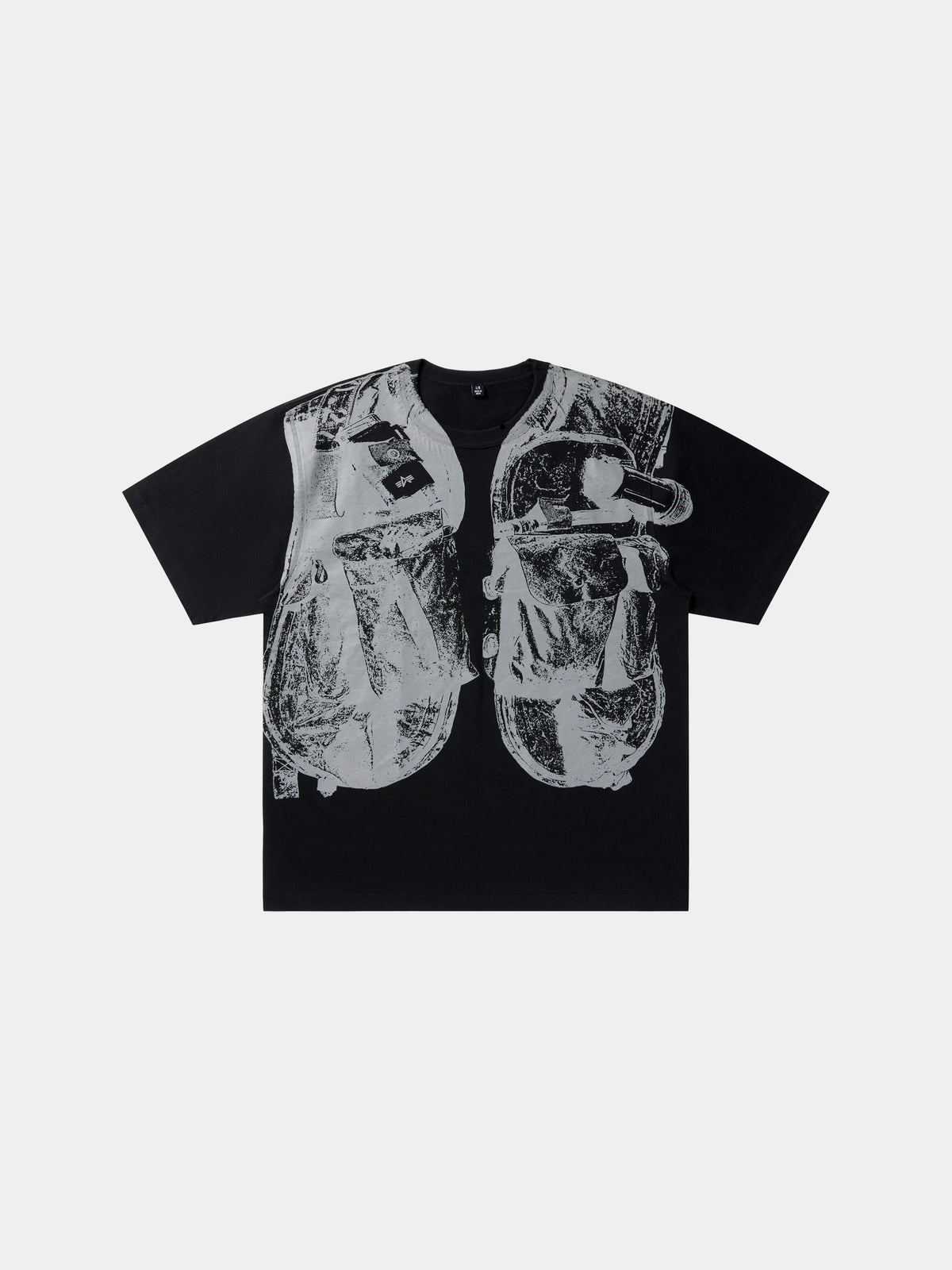 ICECREAM X ALPHA GRAPHIC TEE - Front - vest graphic