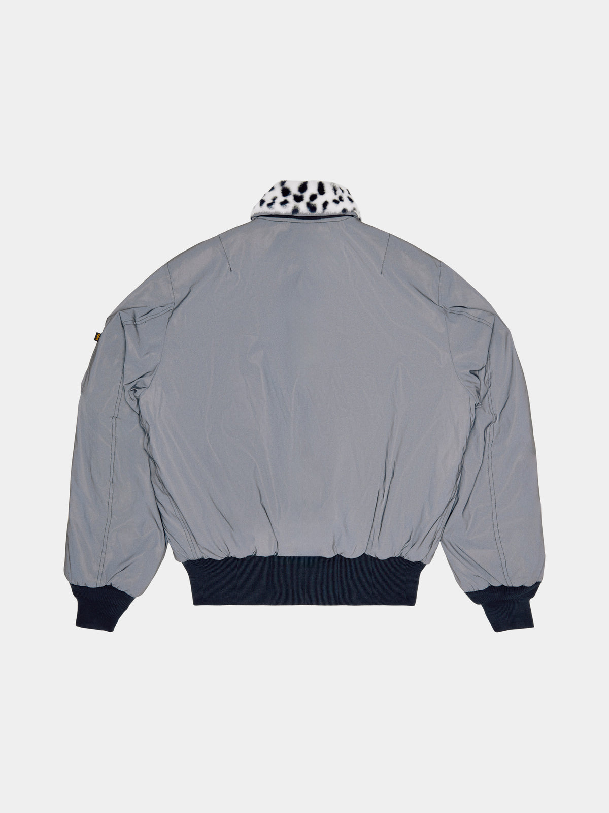 ICECREAM X ALPHA REFLECTIVE FUR COLLAR JACKET - Back - with collar - reflective