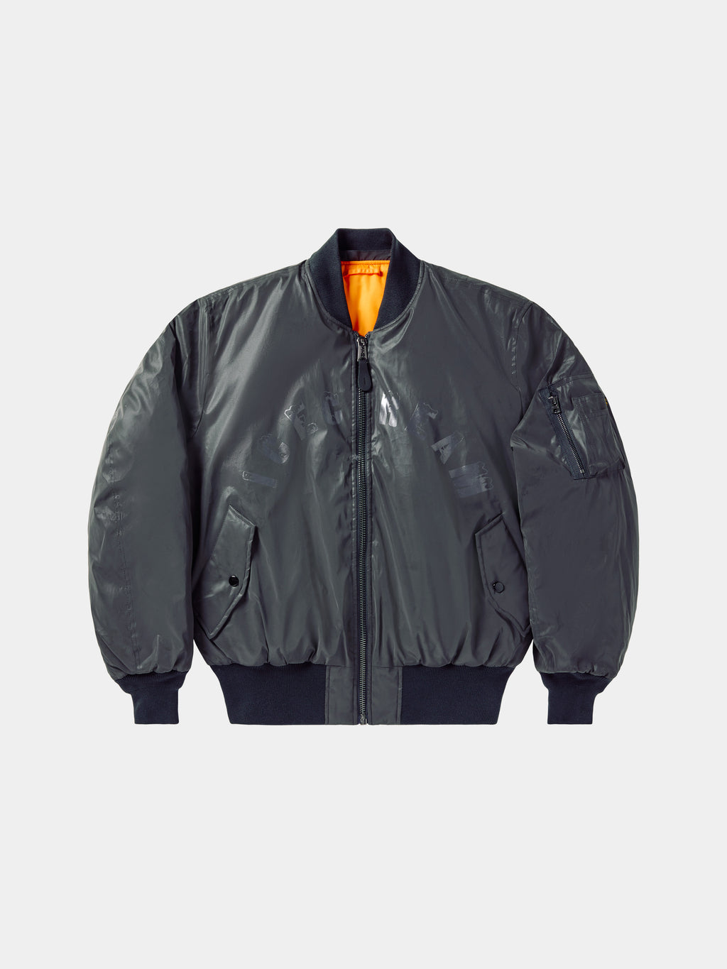 ICECREAM X ALPHA REFLECTIVE FUR COLLAR JACKET - Front - collar removed - alternate