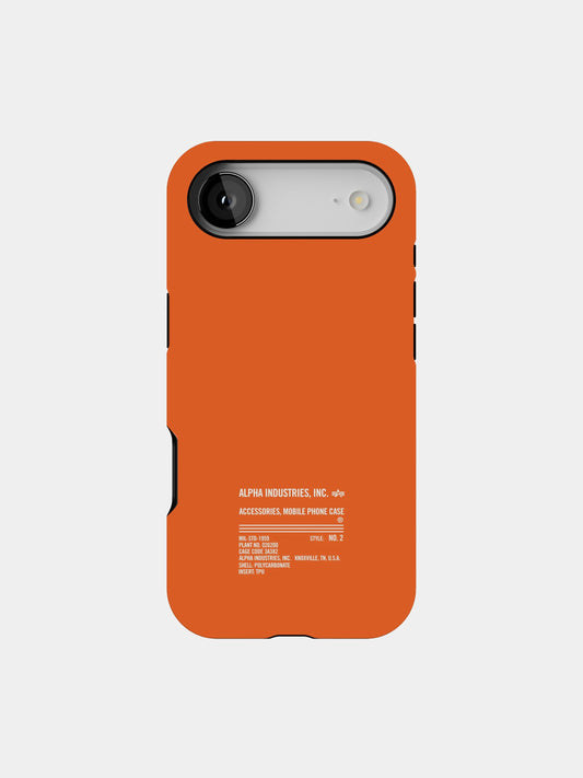 IPHONE 17 AIR X ALPHA INDUSTRIES PHONE CASE Casestry EMERGENCY ORANGE MAGSAFE MATTE TOUGH 