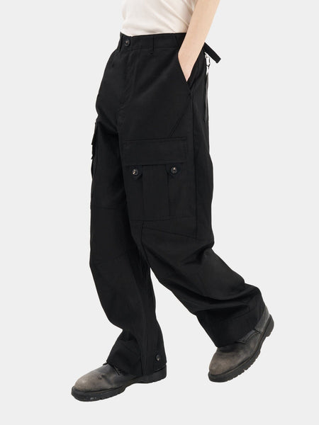 JIYONG KIM X ALPHA CURVED MULTI-POCKET TROUSERS BOTTOM Alpha Industries / JIYONGKIM 