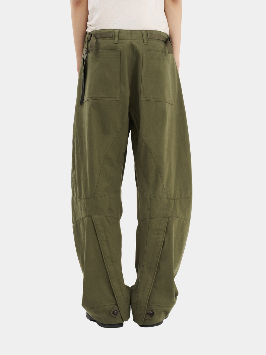 JIYONG KIM X ALPHA CURVED MULTI-POCKET TROUSERS BOTTOM Alpha Industries / JIYONGKIM 