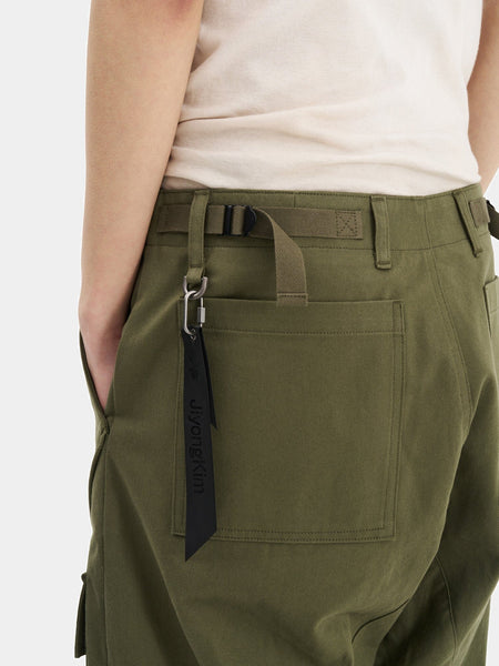 JIYONG KIM X ALPHA CURVED MULTI-POCKET TROUSERS BOTTOM Alpha Industries / JIYONGKIM 