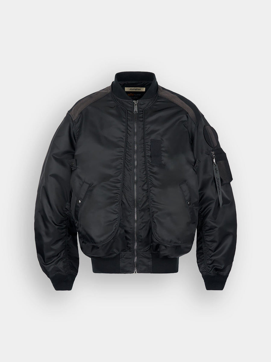 JIYONG KIM X ALPHA SUN-BLEACHED FLIGHT BOMBER OUTERWEAR Alpha Industries / JIYONGKIM BLACK S 