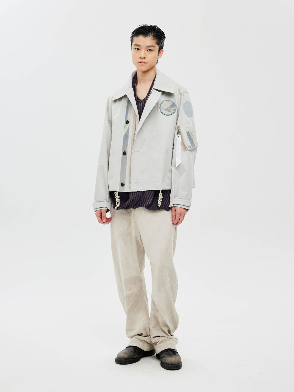 JIYONG KIM X ALPHA SUN BLEACHED WIDE COLLAR UTILITY Alpha Industries 