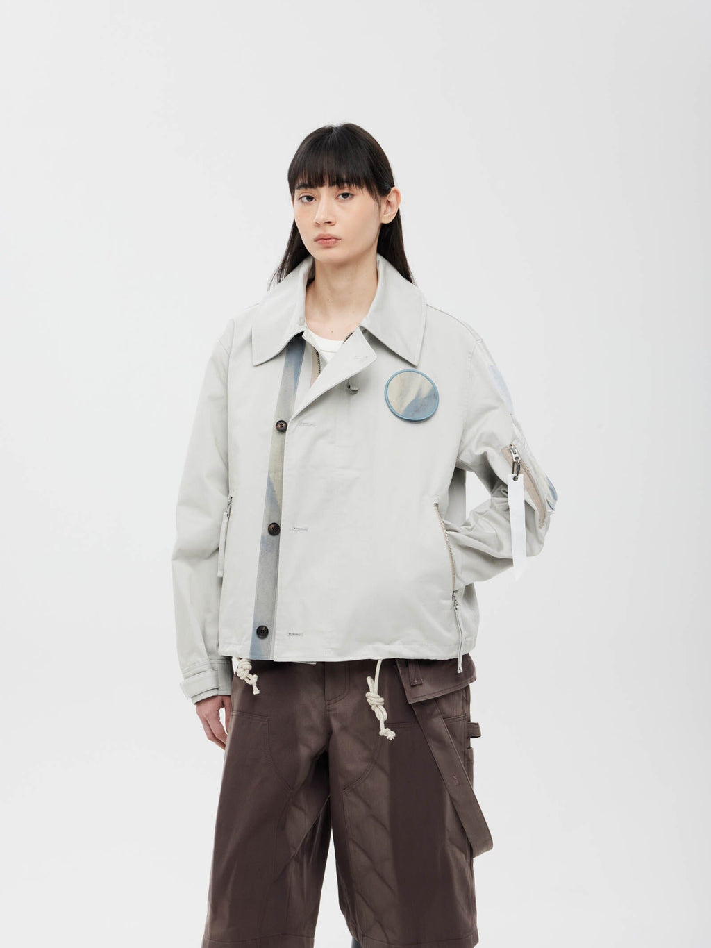 JIYONG KIM X ALPHA SUN BLEACHED WIDE COLLAR UTILITY Alpha Industries 