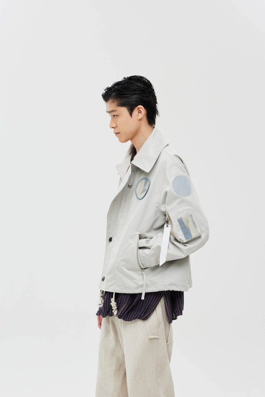 JIYONG KIM X ALPHA SUN BLEACHED WIDE COLLAR UTILITY Alpha Industries 